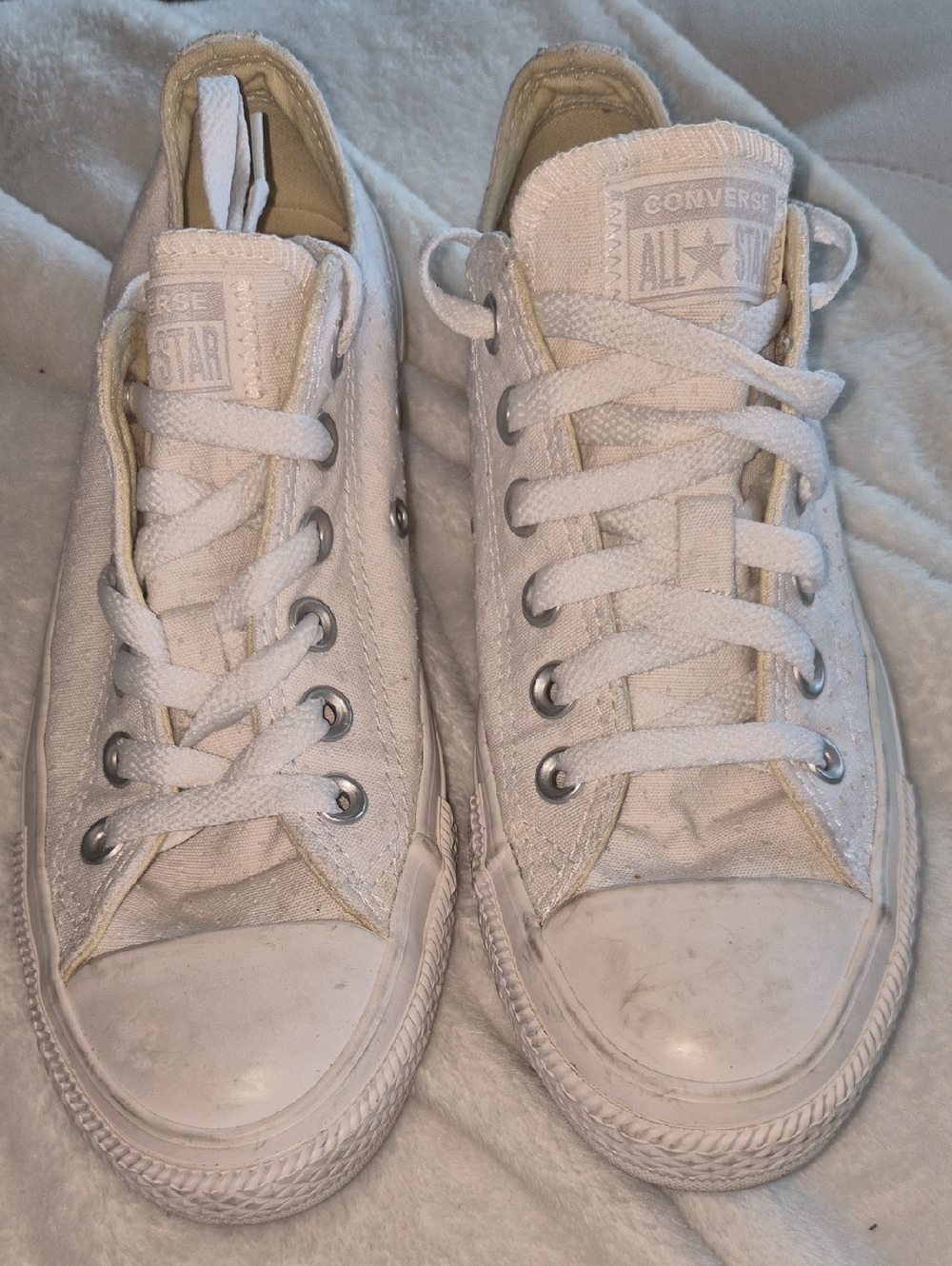 White Converse All Star Size 7